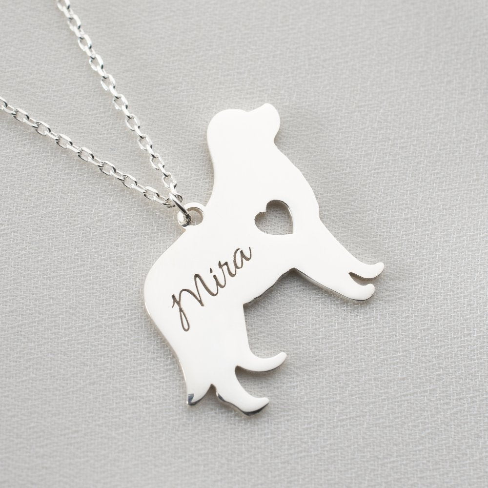 Custom pet memorial jewelry gift, a sentimental piece to honor your furry companion.