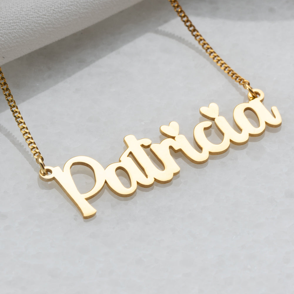 Personalized 925 sterling silver name necklace, elegant and stylish design