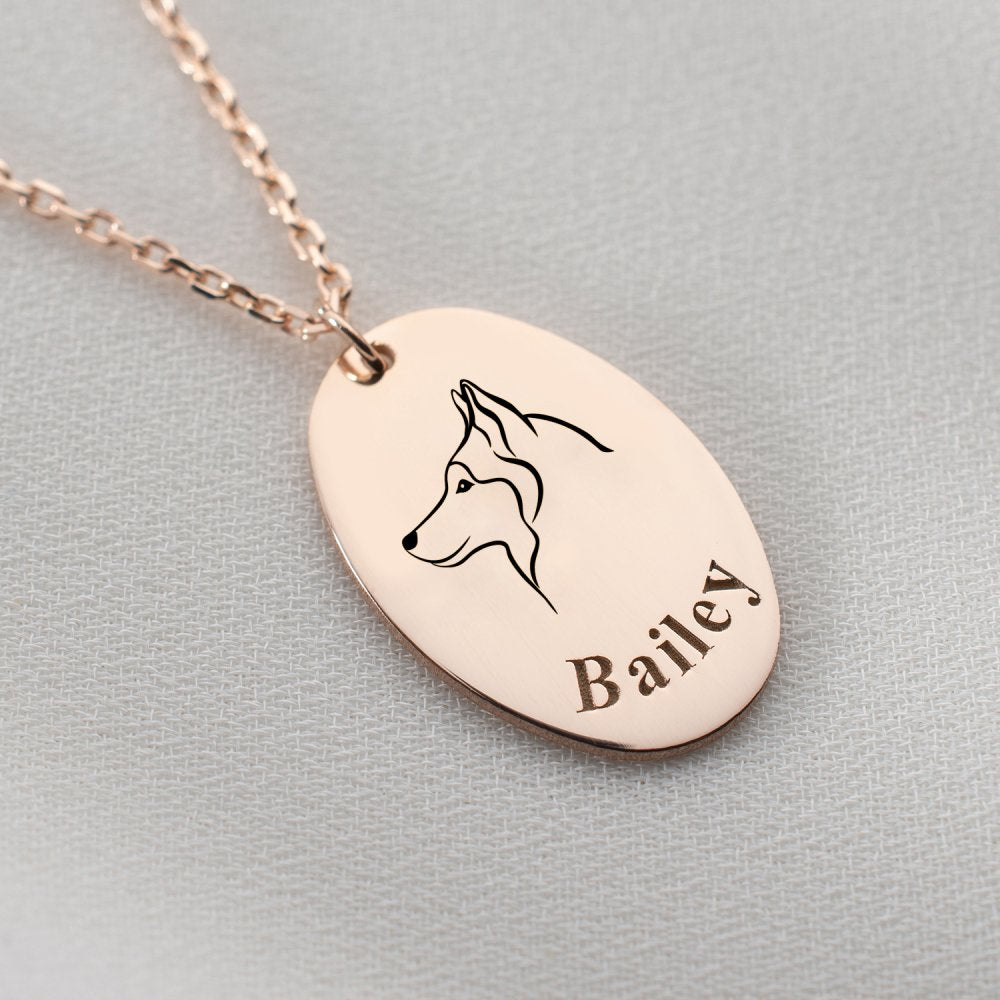 Personalized pet name jewelry, a custom engraved piece to cherish your furry friend