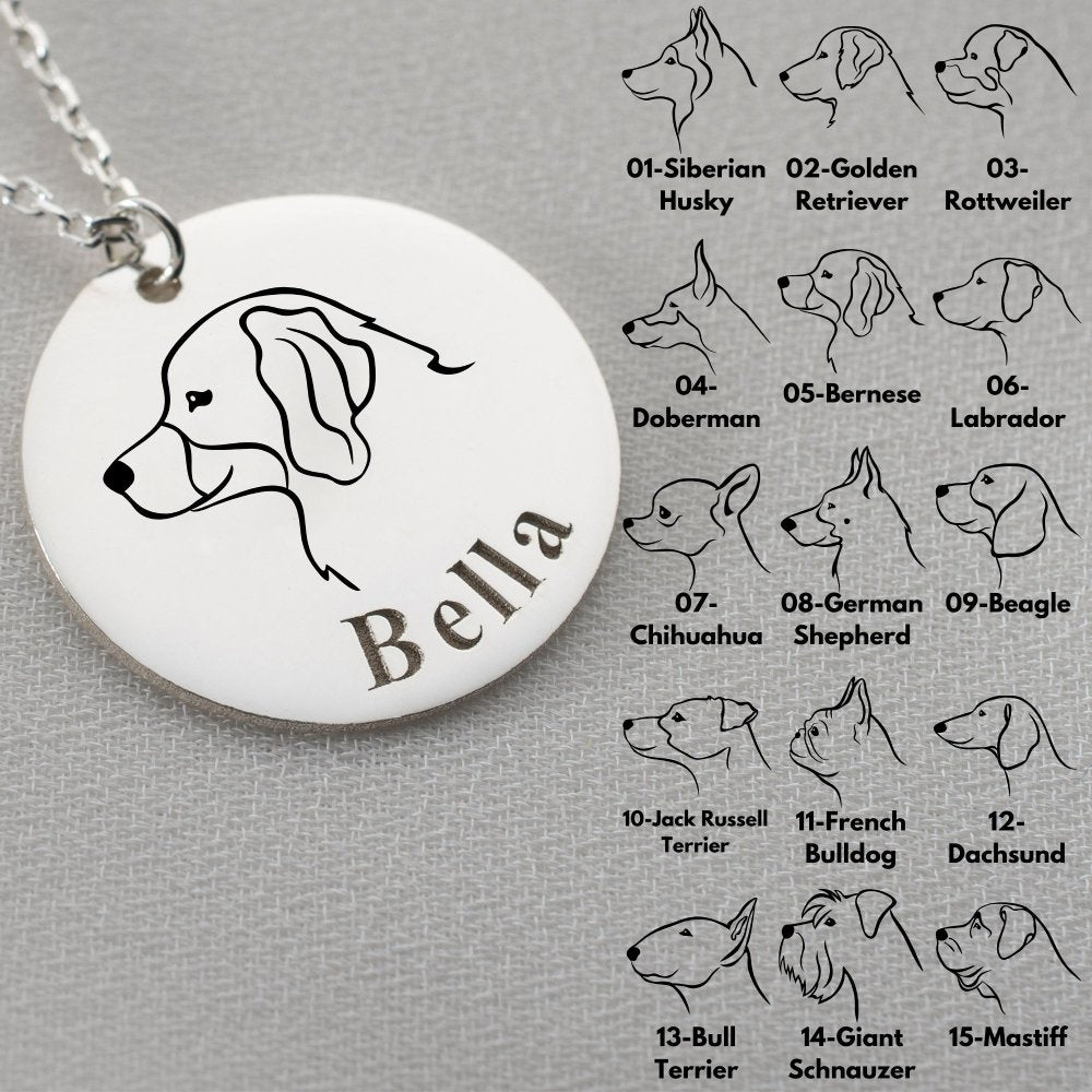 Sterling silver personalized pet gift, a timeless keepsake for animal lovers.