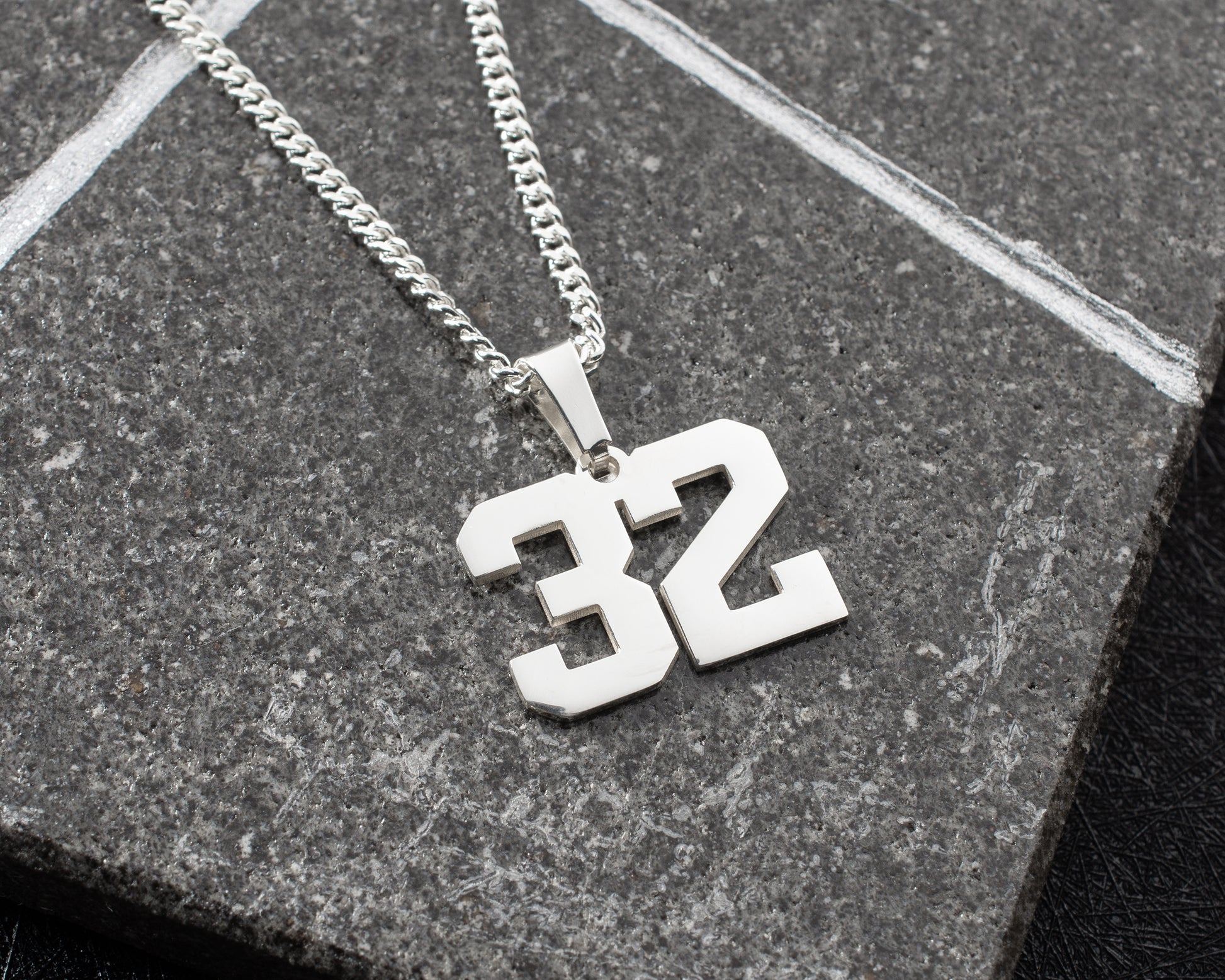 Baseball-themed number necklace for boys, a great team gift