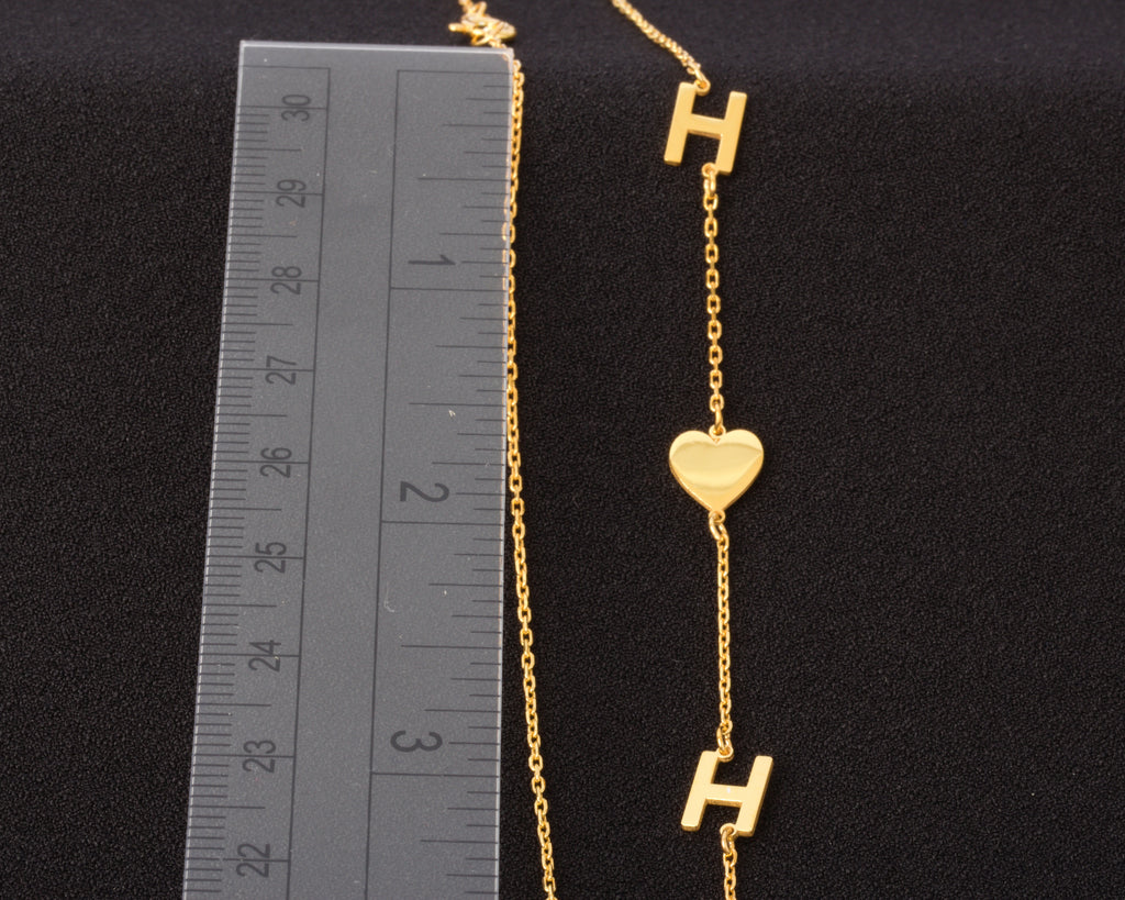 Custom side initial necklace, a meaningful and stylish gift for women