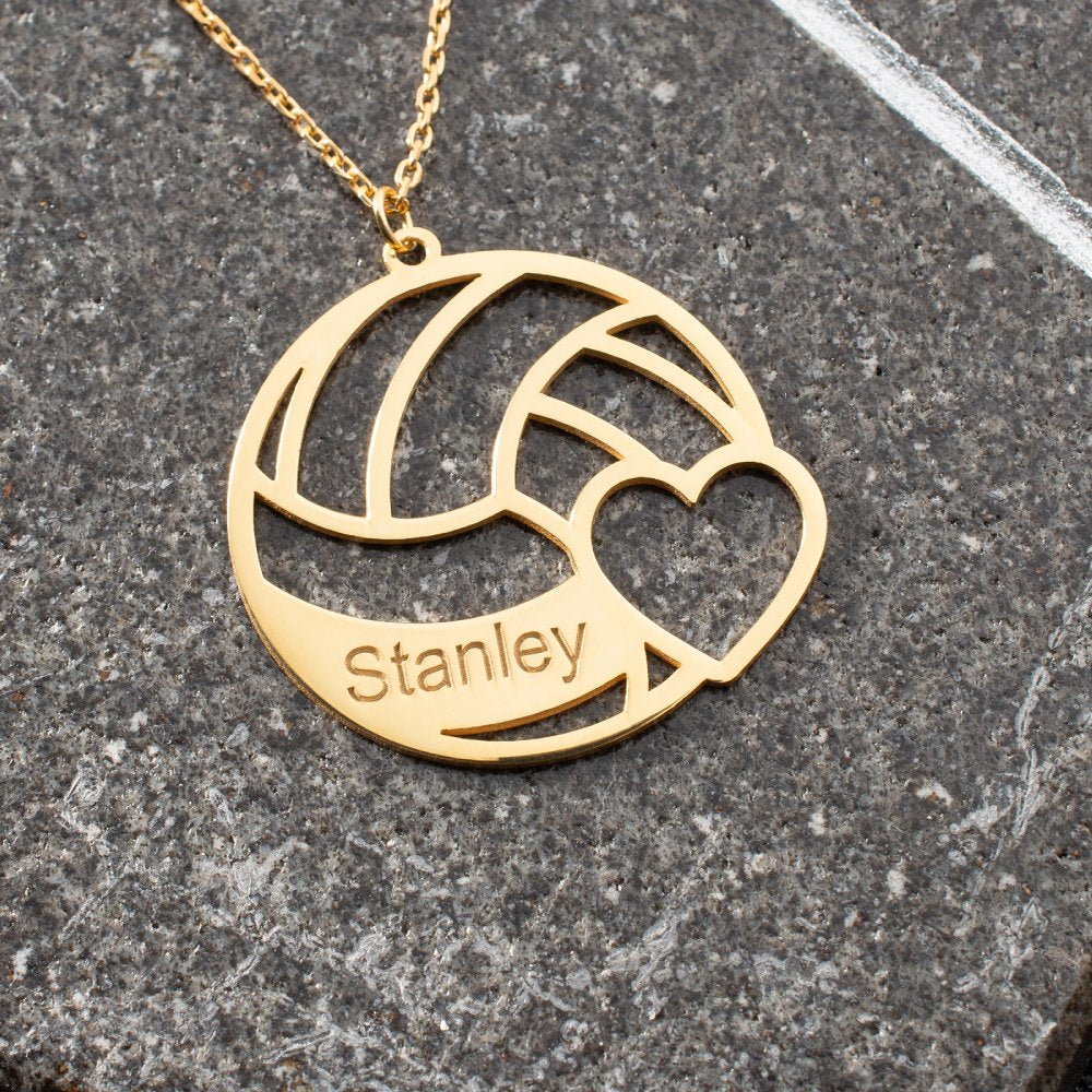 Custom senior volleyball gift, a meaningful name necklace for athletes