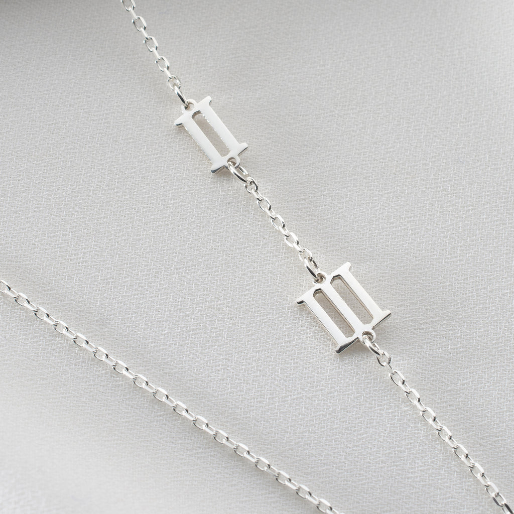 Personalized year necklace with number pendant, meaningful and stylish