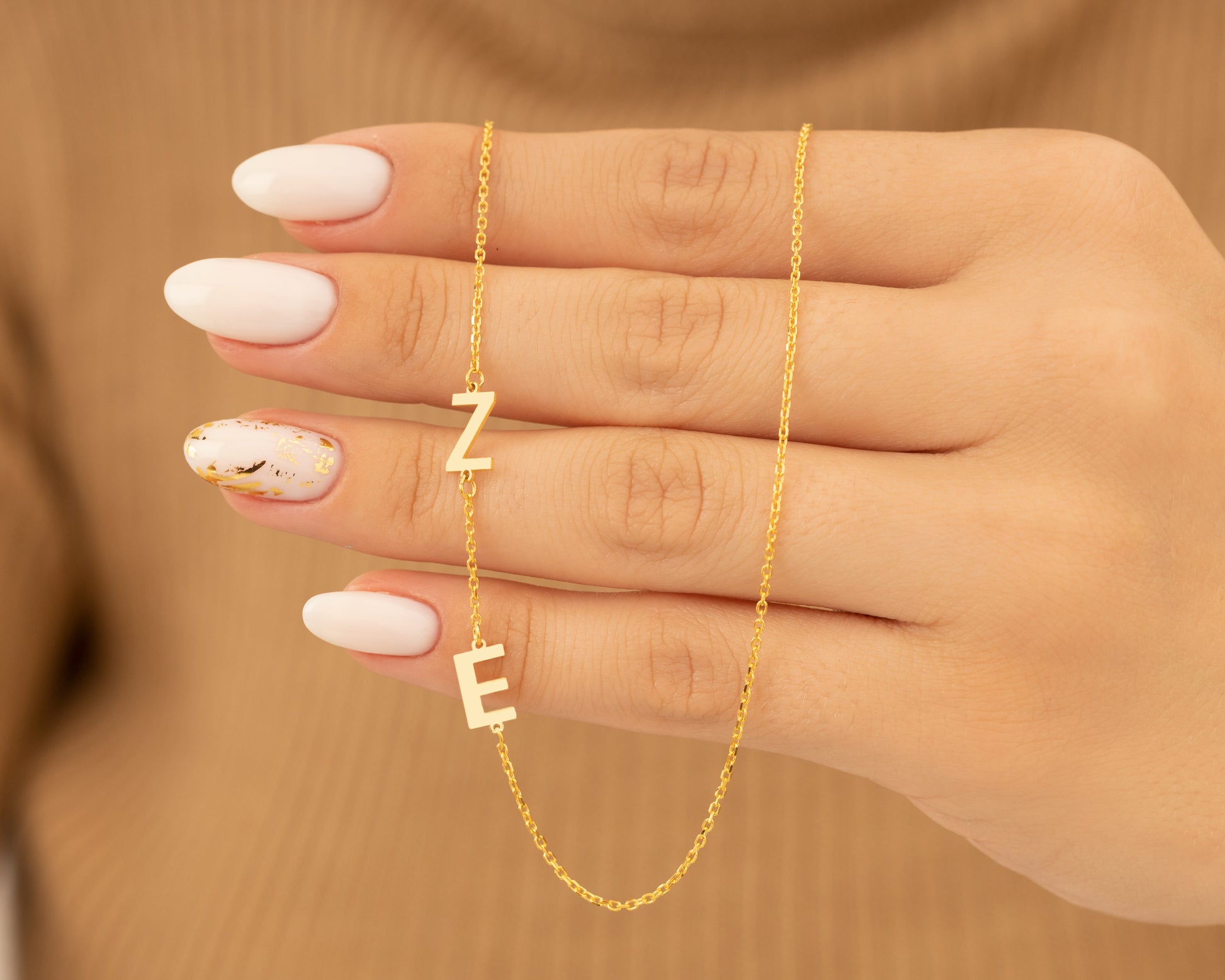 Special personalized letter pendant necklace, designed for unique expression